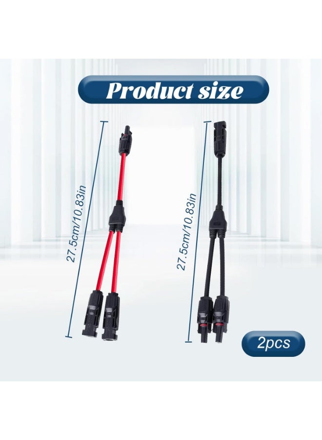 2PCS Y Branch Parallel Connector Solar Branch Adapter, Y Photovoltaic Connector Solar Panel Connectors - Image 5